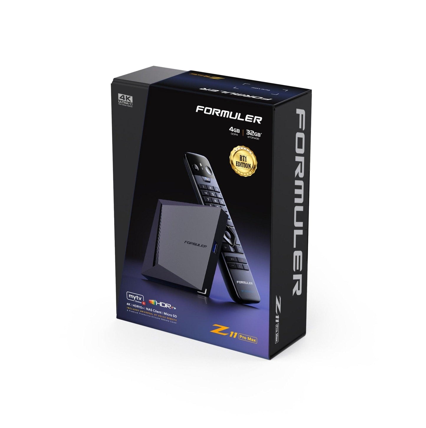 Formuler Z11 Pro Max BT1 wholesale Pack of 10 (view 1/6) — sealed retail boxes of 4K HDR streaming box. Authorized distributor Canada & USA.