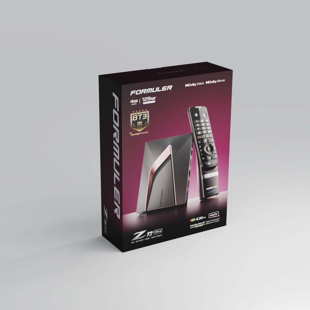 Formuler Z12 Ultra wholesale Pack of 2 (view 1/6) — sealed retail boxes of Dolby Vision 4K streaming box. Authorized distributor for Canada and the USA, free shipping North America.